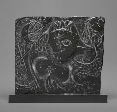 Femme-coq, 1956, Sculpture by Marc Chagall